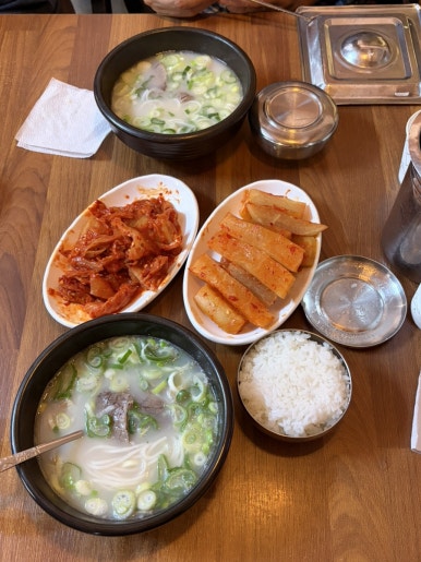 고바우설렁탕 음식