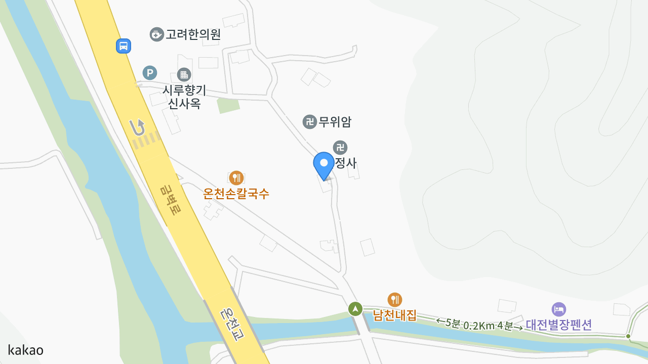 반석오리 위치 지도
