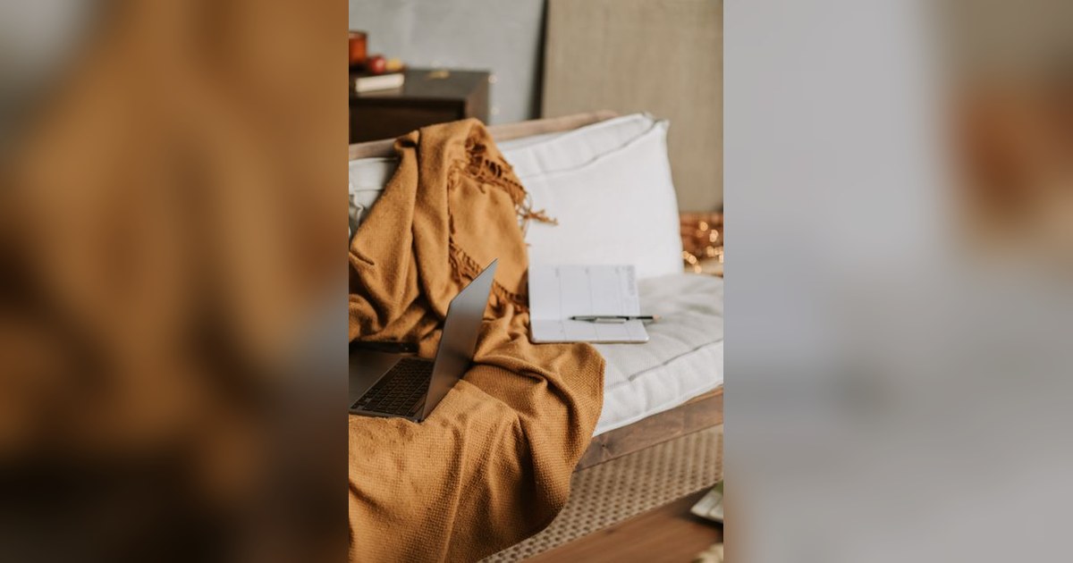 comfortable workspace writing