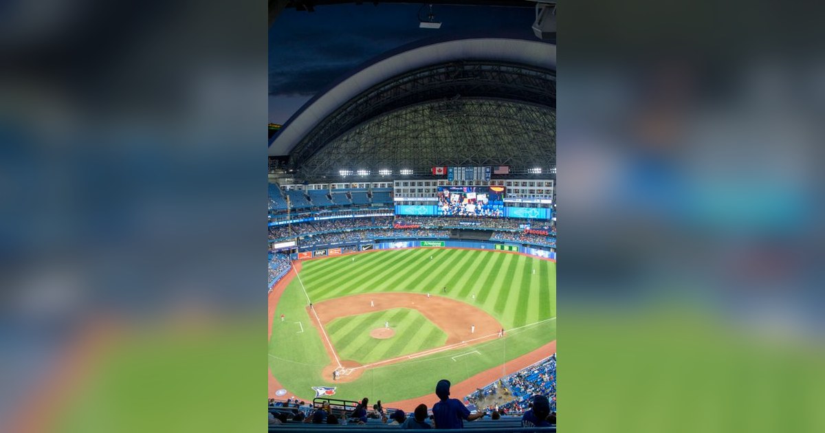 baseball stadium night game summary