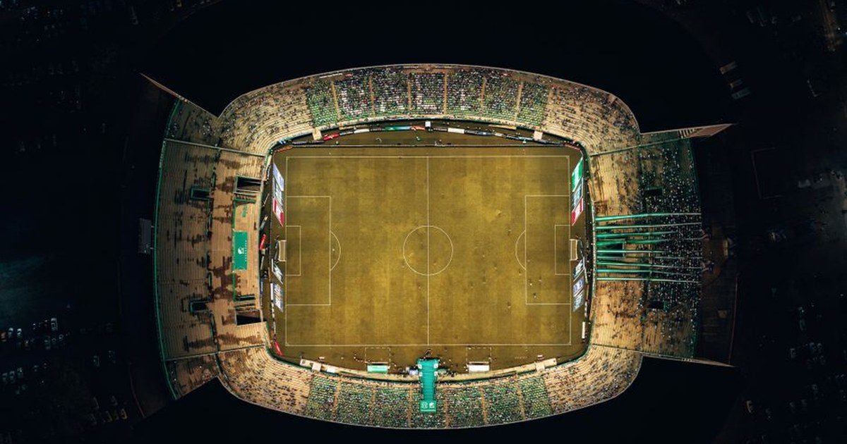 soccer stadium night
